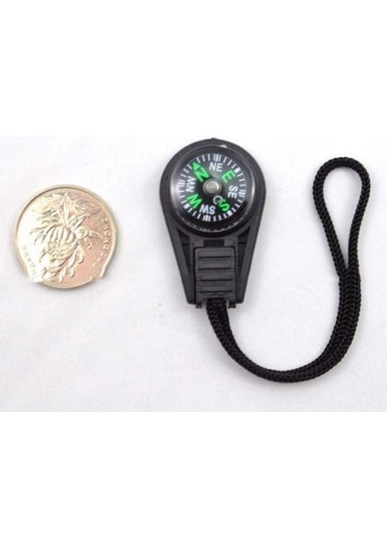 Siyah Stil Amping Tırmanma Yürüyüş Mini Karabina W Anahtarlık Pusula Termometre Askısı Anahtarlık Siyah (Yurt Dışından)