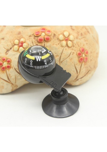 Siyah Stil Derece Rotasyon Su Geçirmez Araç Navigasyon Topu Şekilli Araba Pusula Topu Vantuzlu Dış Mekan Aksesuarları (Yurt Dışından) fırsatları