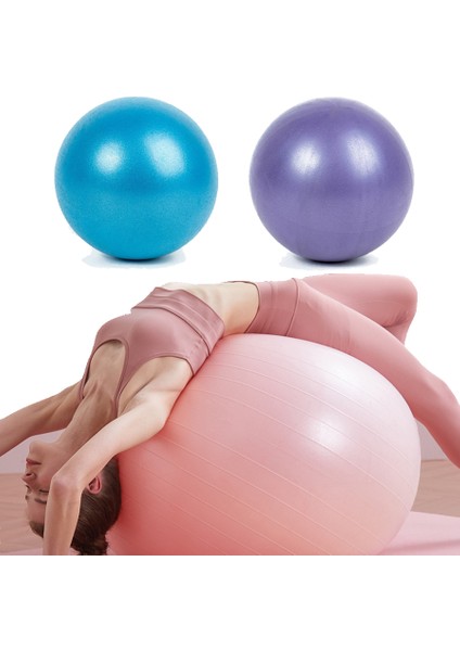 Aq-Yeşil Stil 25CM Yoga Topu Fitness Kalınlaşma Patlamaya Dayanıklı Mat Klip Geri Top Saman Topu Jimnastik Topu Fitness Yoga Masaj Topu (Yurt Dışından) modelleri