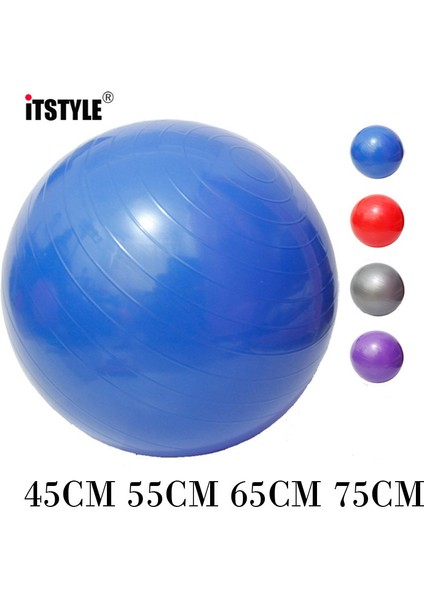 65CM Mor Tarzı Itstyle Spor Yoga Topları Bola Pilates Fitness Salonu Fitball Egzersiz Pilates Egzersiz Masaj Denge Topu 45CM 55CM 65CM 75CM (Yurt Dışından)