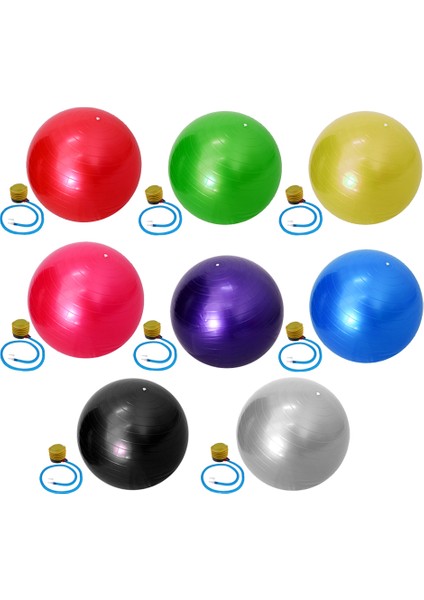 Sarı Stil Perfeclan Ağır Hizmet 55CM Yoga Pilates Topu Patlamaya Karşı Pvc Fitness Salonu Denge Stabilite Egzersiz Eğitimi Topu Pompalı (Yurt Dışından) fırsatları