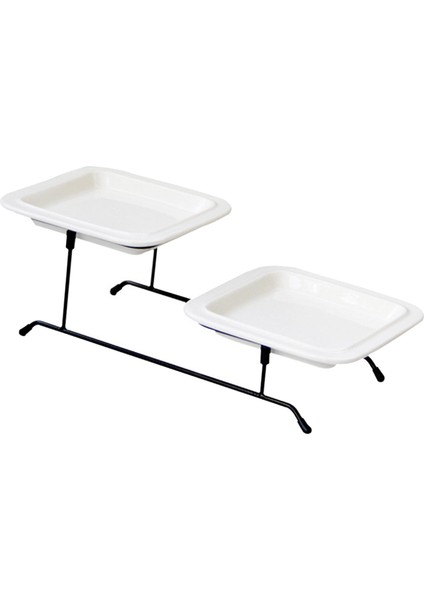 Etkinlikler Için 2 Katmanlı Tepsisi Snack Tepsisi Sevgililer Günü Tatili (Yurt Dışından) indirimleri