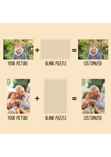 tr Kişiye Özel Tasarımlı Fotoğraf Baskılı Yapboz Puzzle