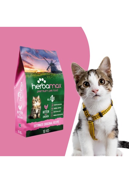 Kitten Tavuklu Yavru Kedi Maması 10 kg