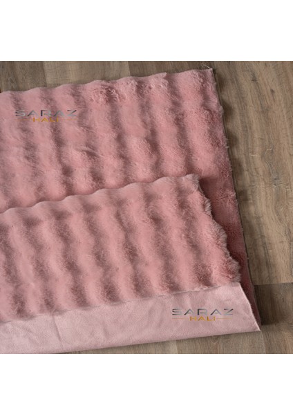 Bubble Tavşan Post Yumuşacık Tavşan Tüyü Kaymaz Yıkanabilir Pembe fırsatları