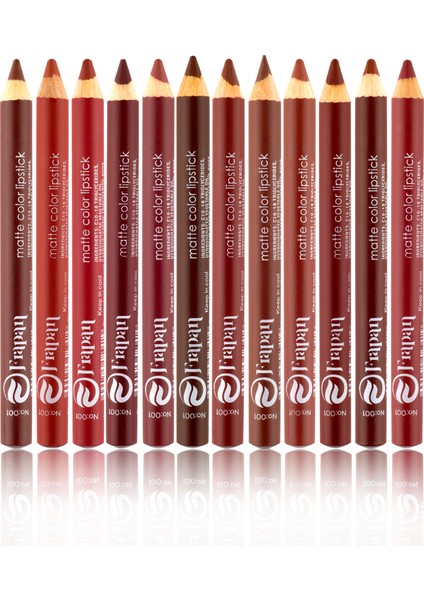 Ultra Soft Jumbo Kalem Ruj 12'li Set Suya Dayanıklı Uzun Süre Kalıcı Dudak Kalemi fiyatları
