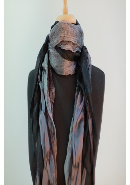 Siyah-Antrasit Renkli Şal