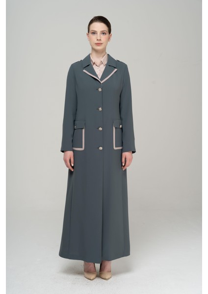 Erkek Yaka Torba Cepli Apolet ve Garni Detaylı Astarlı Pardesü HAKİ 6577 fiyatları