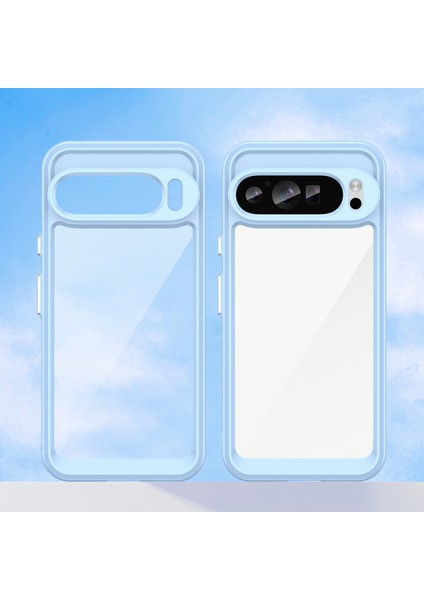 Google Pixel 9 Pro Şeffaf Tpu Çerçeve Akrilik Telefon Kılıfı (Yurt Dışından) fiyatları