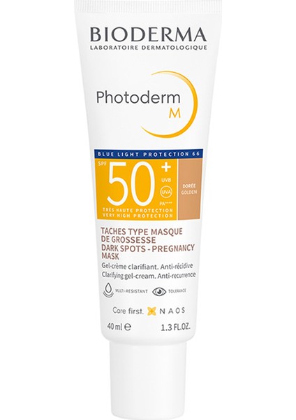 Photoderm M Spf 50 Golden Renkli Güneş Koyurucu 40 ml