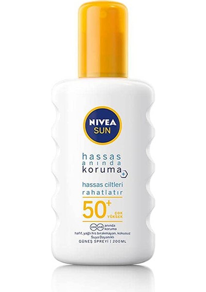 Sun Hassas Spf 50+ Güneş Koruyucu 200 ml