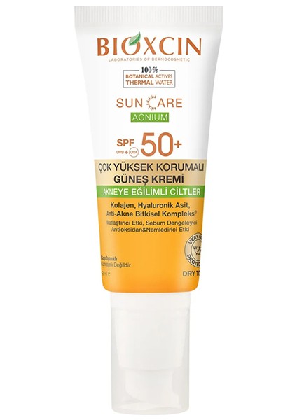 Spf 50+ Güneş Kremi 50 ml Akneye Eğilimli Cilt