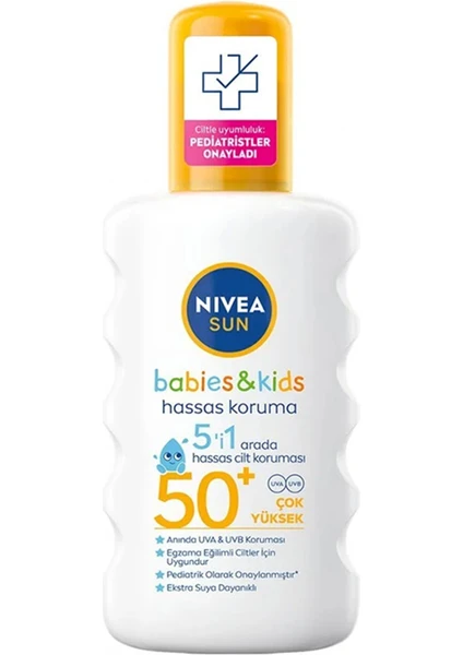 Sun Babies & Kids Hassas Koruma Spf 50+ 200 ml