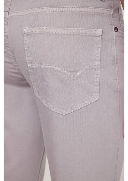 Erkek Gri Slim Fit Üst Cep Kanvas Pantolon indirimleri