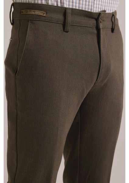 Erkek Kahverengi Kışlık Cepli Kanvas Pantolon fırsatları