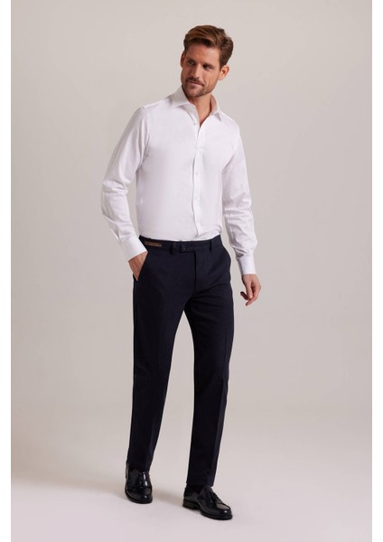 Erkek Lacivert Düz Regular Fit Yan Cep Kanvas Pantolon fiyatları