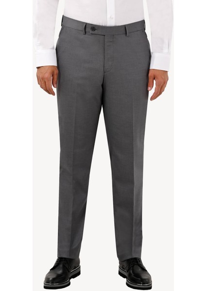 Erkek Gri Yünlü Klasik Kumaş Pantolon fiyatları