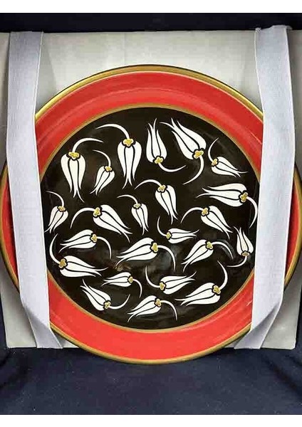 Özel Hediye Iznik Çini Vazo Tabak Set fiyatları