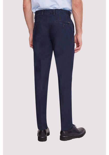 Erkek Lacivert Regular Fit Kot Pantolon fırsatları