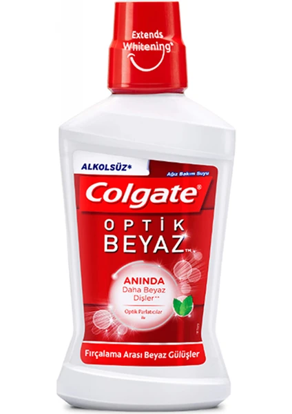 Optic White Beyazlatıcı Alkolsüz Ağız Bakım Suyu 500 ml