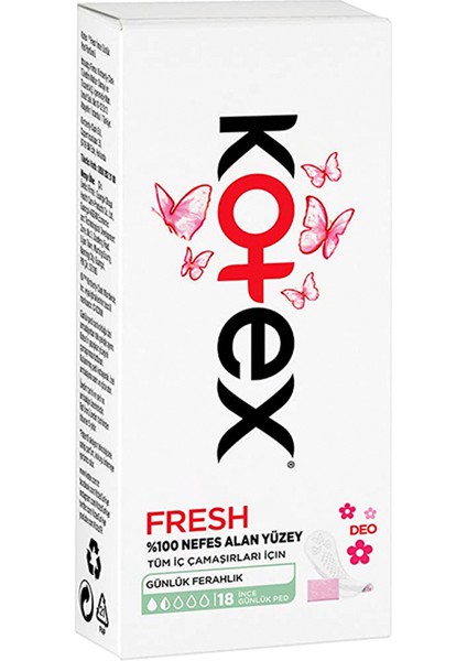 Fresh İnce Günlük Ped 18 Adet
