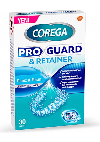 Pro Guard Retainer Günlük Temizleyici 30 Tablet