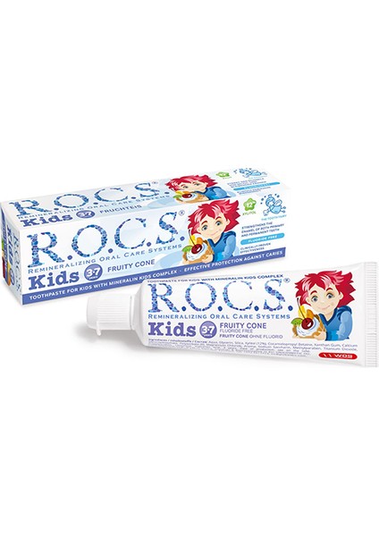 Rocs Kids 3-7 Yaş Meyve Külahı Diş Macunu modelleri