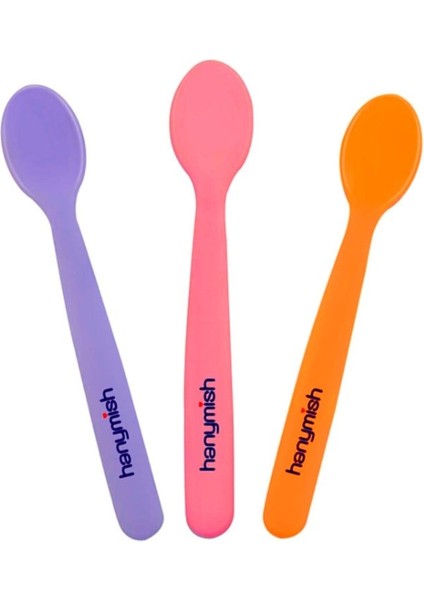 Bebek Beslenme Kaşıkları 3'lü Set Ergonomik Tasarımlı Kolay Temizlenebilir
