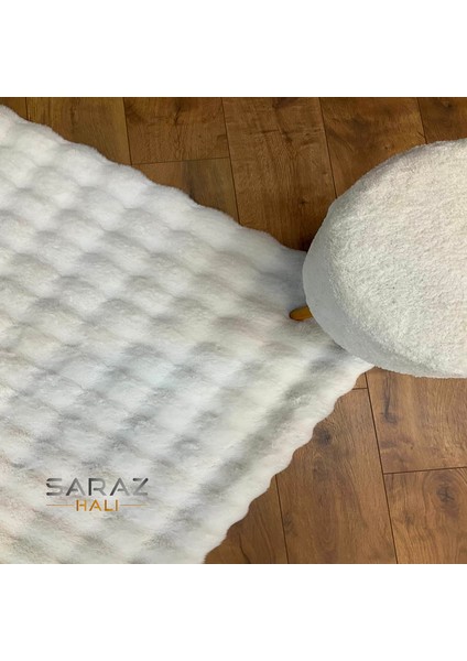 Bubble Tavşan Post Yumuşacık Tavşan Tüyü Kaymaz Yıkanabilir Beyaz modelleri