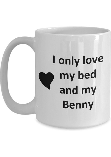 Benny Lover Kupa - Kedi Köpek Kuş Evcil Hayvan Adı - Love My Benny Adı - Ingilizce Kupa Bardak modelleri