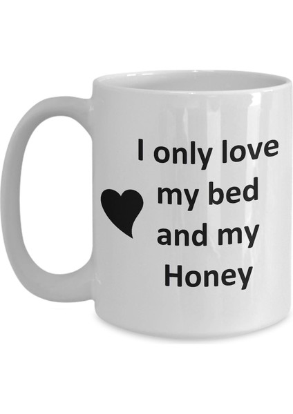 Honey Lover Kupa - Kedi Köpek Kuş Evcil Hayvan Adı - Love My Honey Adı Kahve - Ingilizce Kupa modelleri