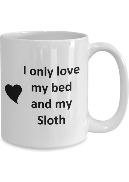 Komik Sloth Lover Kupa - Pet - Love My Sloth Kahve Fincanı- Ingilizce Kupa Bardak