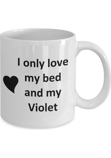 Menekşe Aşık Kupa - Kedi Köpek Kuş Evcil Hayvan Adı - Aşk Menekşe Adı Kahve - Ingilizce Kupa fiyatları