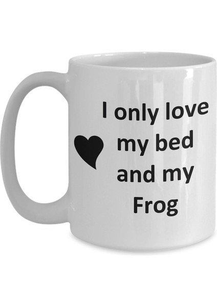 Komik Kurbağa Sevgilisi Kupa - Pet - Love My Frog Kahve Fincanı- Ingilizce Kupa Bardak modelleri
