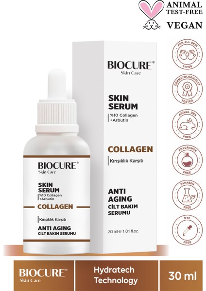 Collagen Kırısıklık Karşıtı Cilt Bakım Serumu 30 Ml.