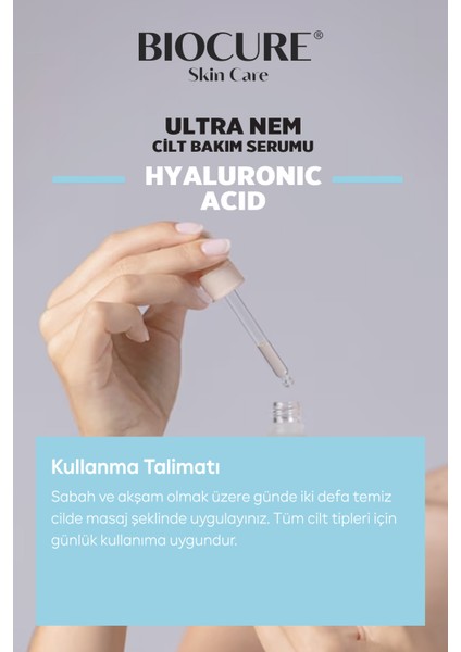 Hyaluronic Acid Cilt Bakım Serumu, Ultra Nemlendiricili, Hydratech Technology 30 ml