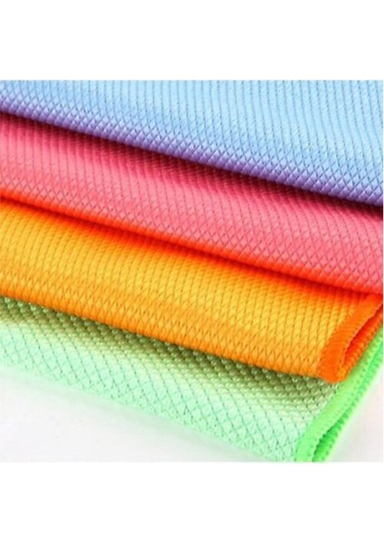 Mck 4'lü Mikrofiber Cam Bezi Yüzey Silme ve Kurulama Bezleri 40* 40