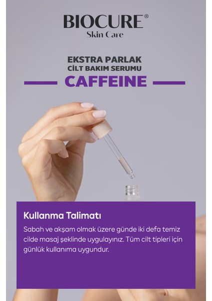 Kafein Cilt Bakım Serumu Detox Etkili, Arındırıcı & Dolgunlaştırıcı 30 ml