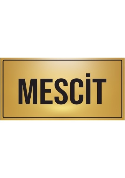 Mescit Yönlendirme Levhası Metal PR-9A