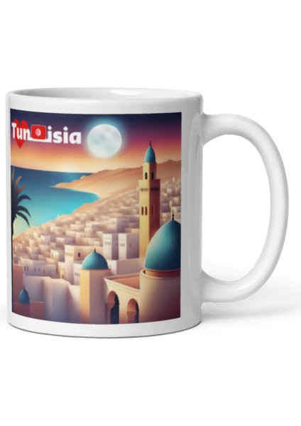 Dünyadan Hediyeler Tunus Kupa Bardak 2 Adet Seyahat Hatıra Tunisia Mug