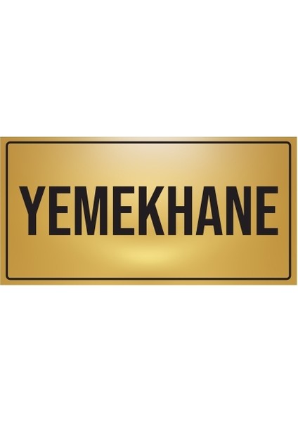 Yemekhane Yönlendirme Levhası Metal PR-16A