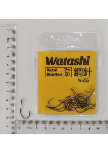 W-255 Black Nickel Japon Iğne No : 4 ( 20 Pcs )