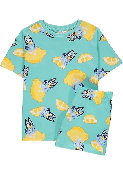 Bluey Kız Çocuk Şortlu Takım