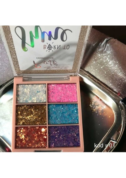 Glitter Powder 6'lı Far Seti