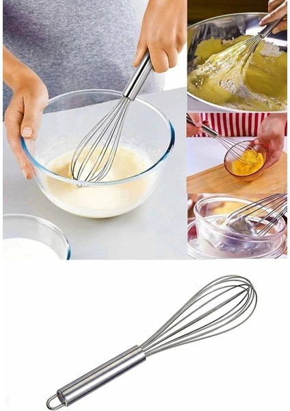 Paslanmaz Çelik Çırpıcı Pratik Mutfak Gereçleri,yemek Hazırlık Çırpıcı 22 cm