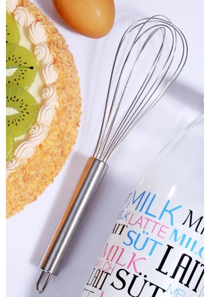 Paslanmaz Çelik Çırpıcı Pratik Mutfak Gereçleri,yemek Hazırlık Çırpıcı 22 cm