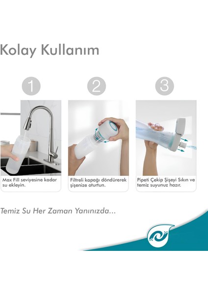 Su Arıtma Filtreli Matara Suluk