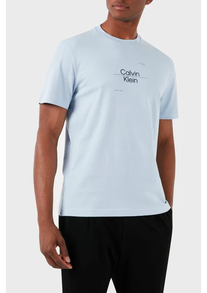 Calvin Klein Pamuklu Regular Fit Bisiklet Yaka T Shirt K10K112489CGK Erkek T Shirt K10K112489 Cgk