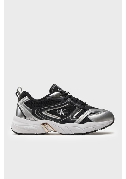 Kalın Tabanlı Retro Model Tennis Low Lace Sneaker Ayakkabı YW0YW013810GN Bayan Ayakkabı YW0YW01381 0gn