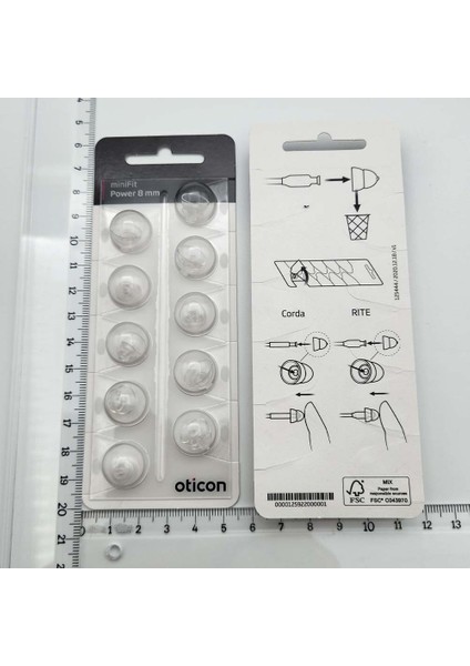 Oticon Minifit Power 8 mm Dome, Oticon Işitme Cihazı Power Dom/kubbe (1 Paket=10 Adet) fiyatları